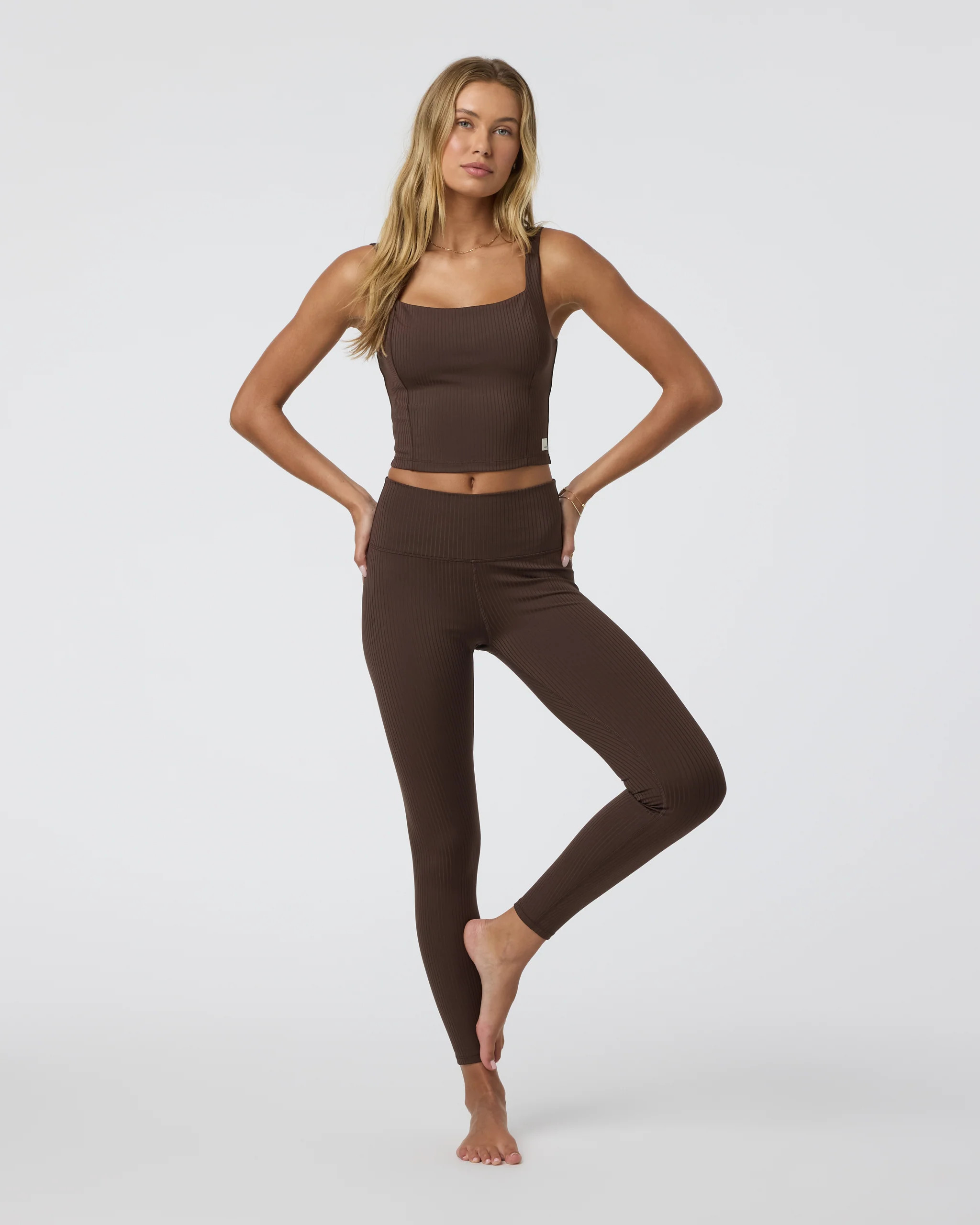Inversion Rib Legging | Java | Vuori | Vuori Clothing (US & Canada)