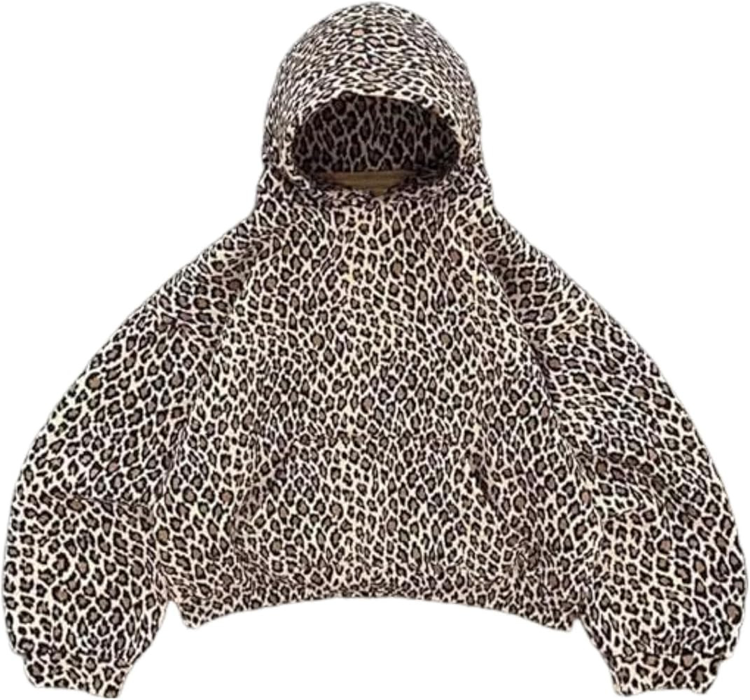 Y2k Cheetah Print Hoodie Pullover Vintage Leopard Print Hoodie Aesthetic Sweatshirt Trendy Graphi... | Amazon (US)