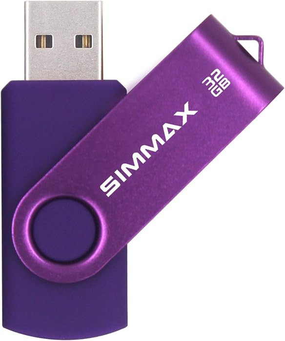 SIMMAX 32GB Memory Stick USB 2.0 Flash Drives Swivel Thumb Drive Pen Drive (32GB Purple) | Amazon (US)
