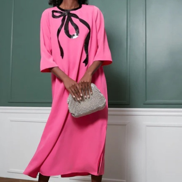 Tuckernuck Electric Pink Bow Jamie Dress Sz M | Poshmark