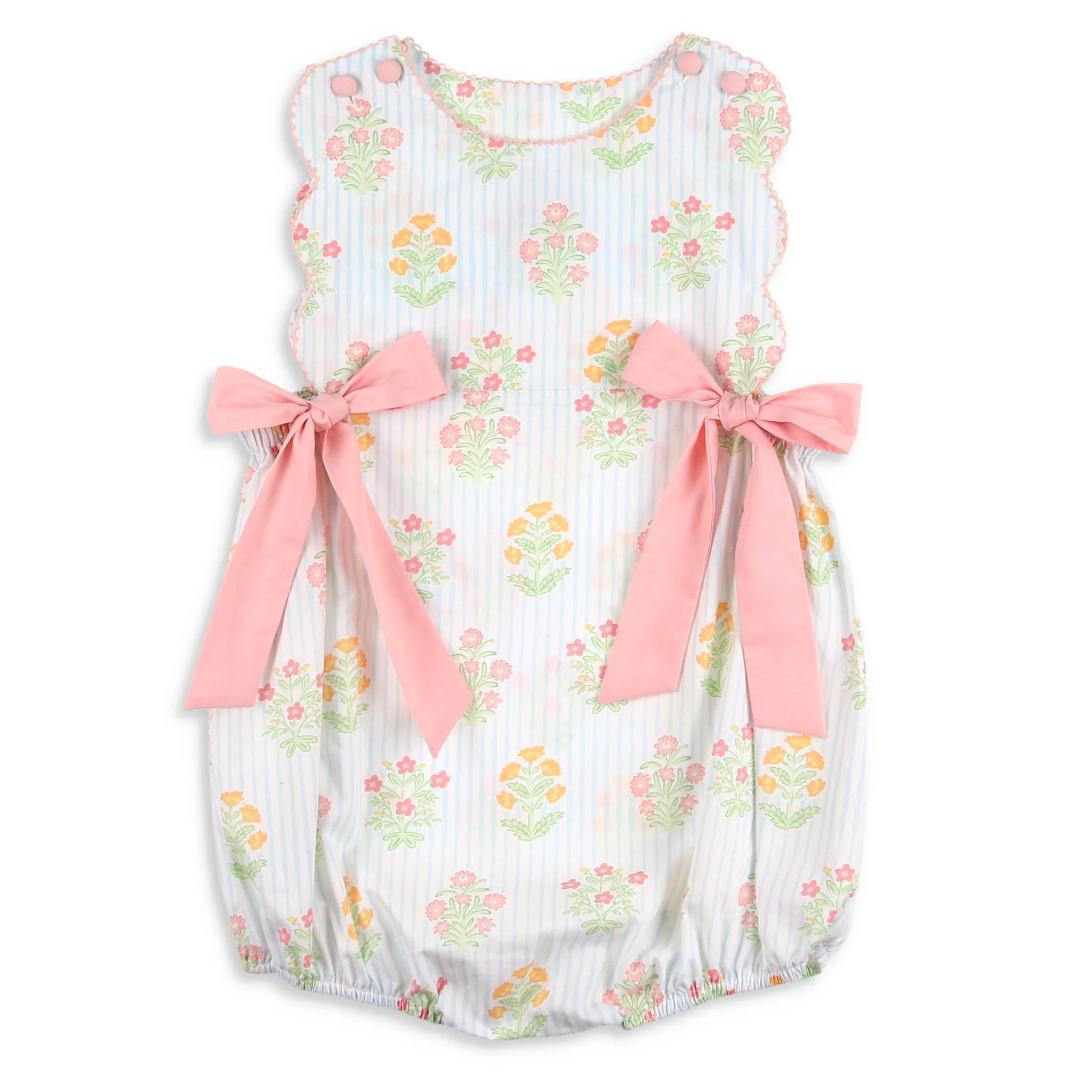 Girls Easter Bouquet Bow Bubble - Shrimp and Grits Kids | Shrimp and Grits Kids