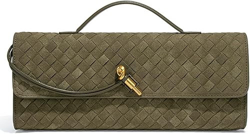 Trendy Woven Evening Clutch Purses Women Underarm Shoulder Handbag Cute Satchels Crossbody Purse ... | Amazon (US)