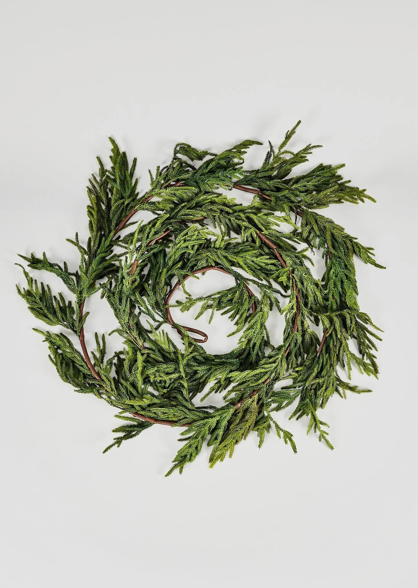 Afloral Real Touch Norfolk Pine Garland - 180" Long | Afloral
