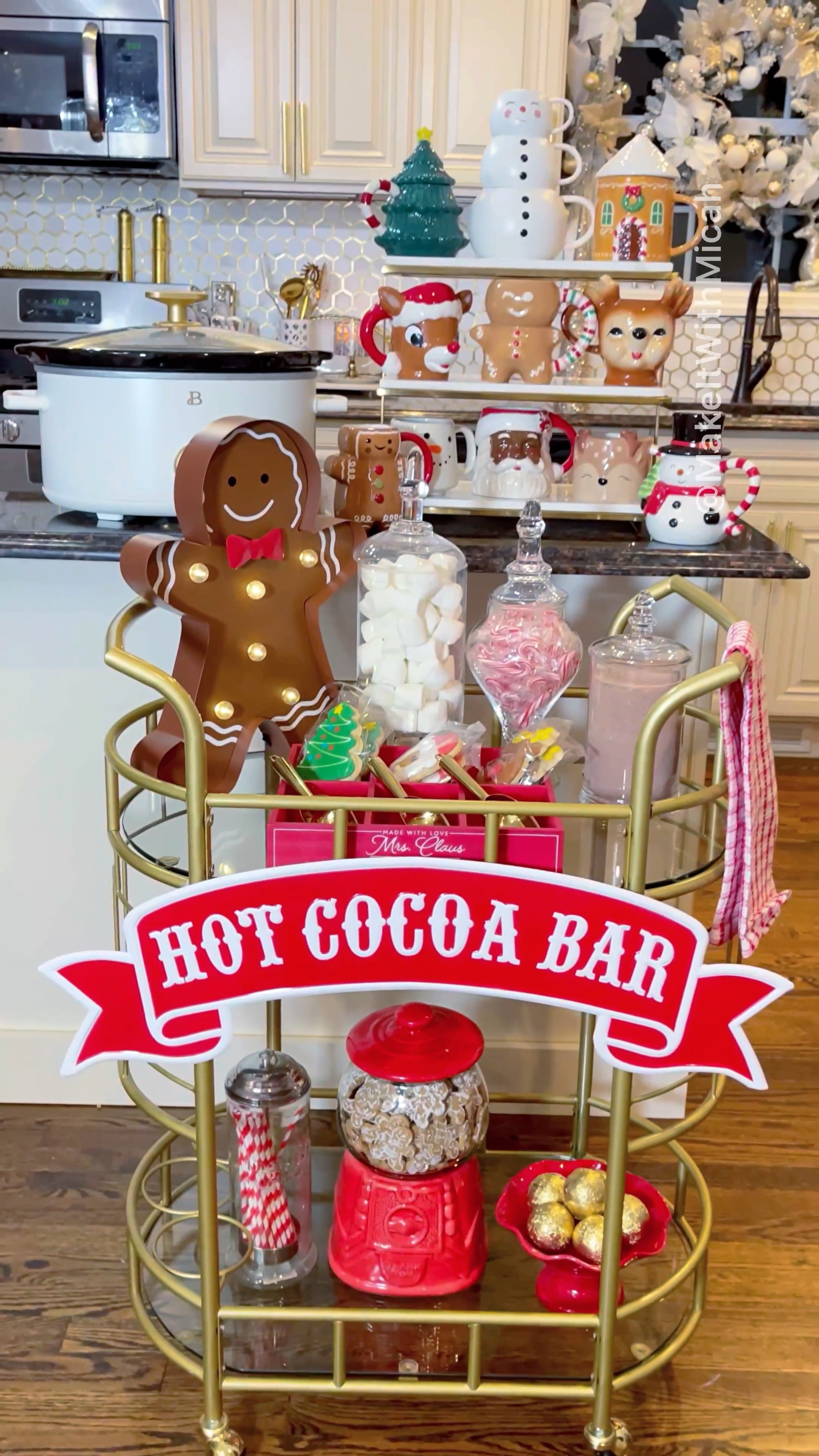 Hot Cocoa Bar Essentials! Shop the links below. The extra large gum ball cookie jar was thrifted. #hotcocoa #hotcocoabar #homedecor #christmas #barcart #christmashomedecor  

#LTKSeasonal #LTKhome #LTKHoliday