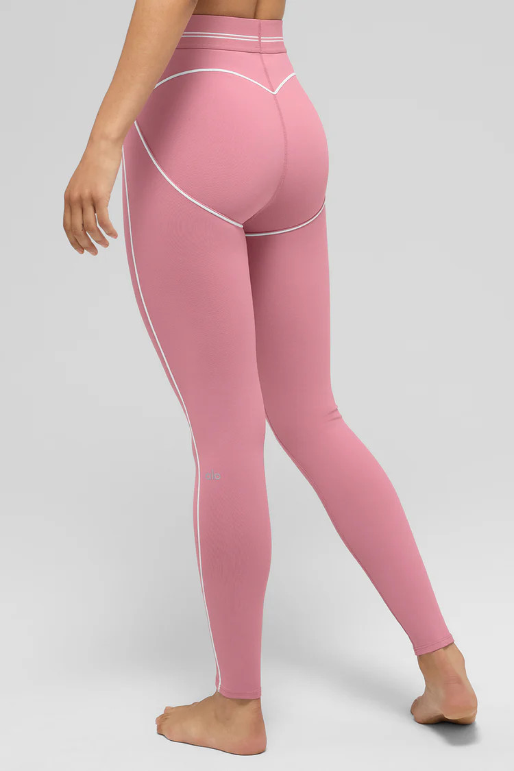 Airbrush High-Waist Heart Throb Legging | Alo Yoga (US)