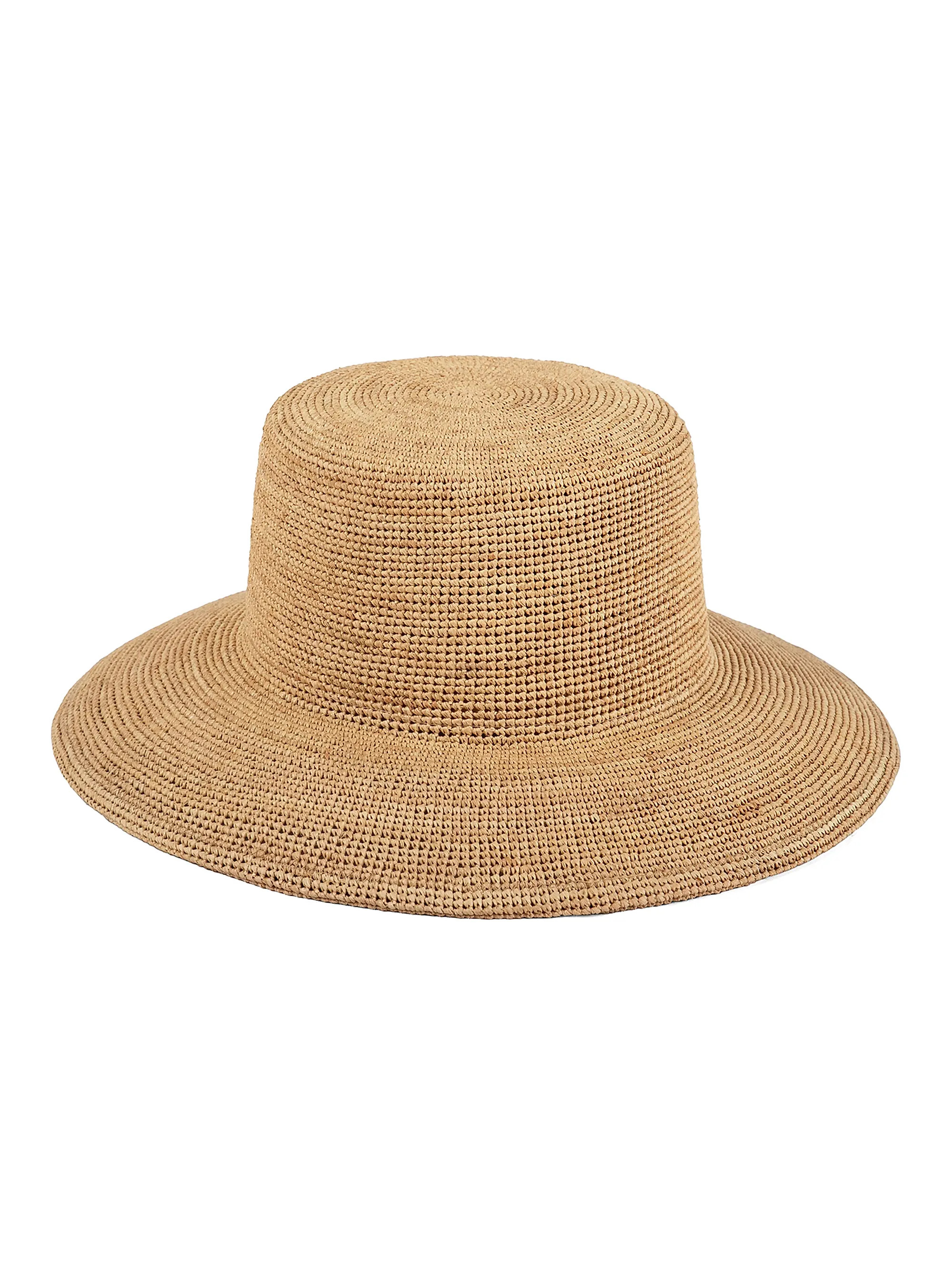 Wide-Brimmed Raffia Straw Bucket Hat | Saks Fifth Avenue