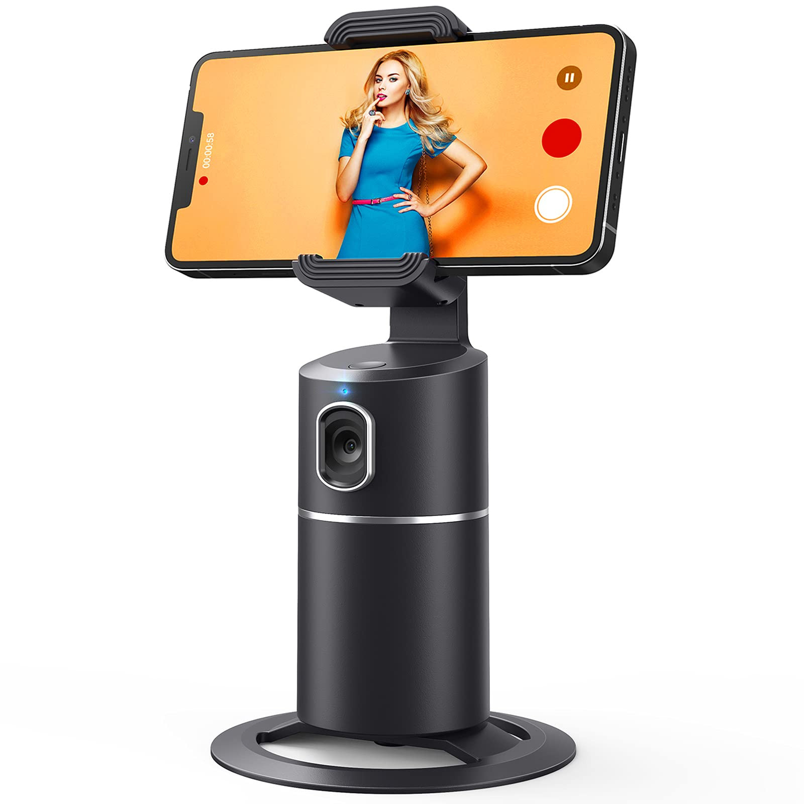 Auto Face Tracking Phone Holder, No App Required, 360° Rotation Face Body Phone Tracking Tripod ... | Amazon (US)