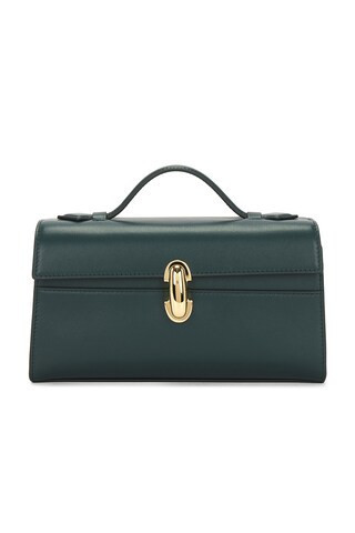Savette Symmetry Pochette Bag in Dark Green | FWRD 