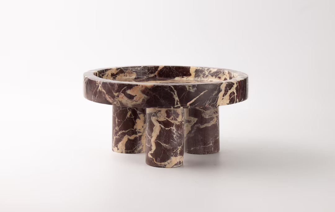 COLOUMN SERIES - Marble Bowl - Indian Red Levanto Marble | Etsy (US)