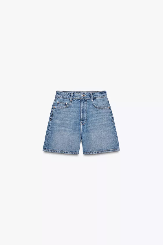 Z1975 HIGH-WAISTED MOM FIT SHORTS | Zara US