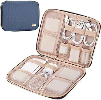 NISHEL Electronic Organizer, Travel Cord Tech Organizer Case, Packing Essentials for Cable, Charg... | Amazon (US)