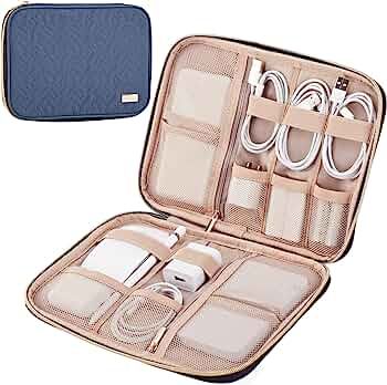 NISHEL Electronic Organizer, Travel Cord Tech Organizer Case, Packing Essentials for Cable, Charg... | Amazon (US)