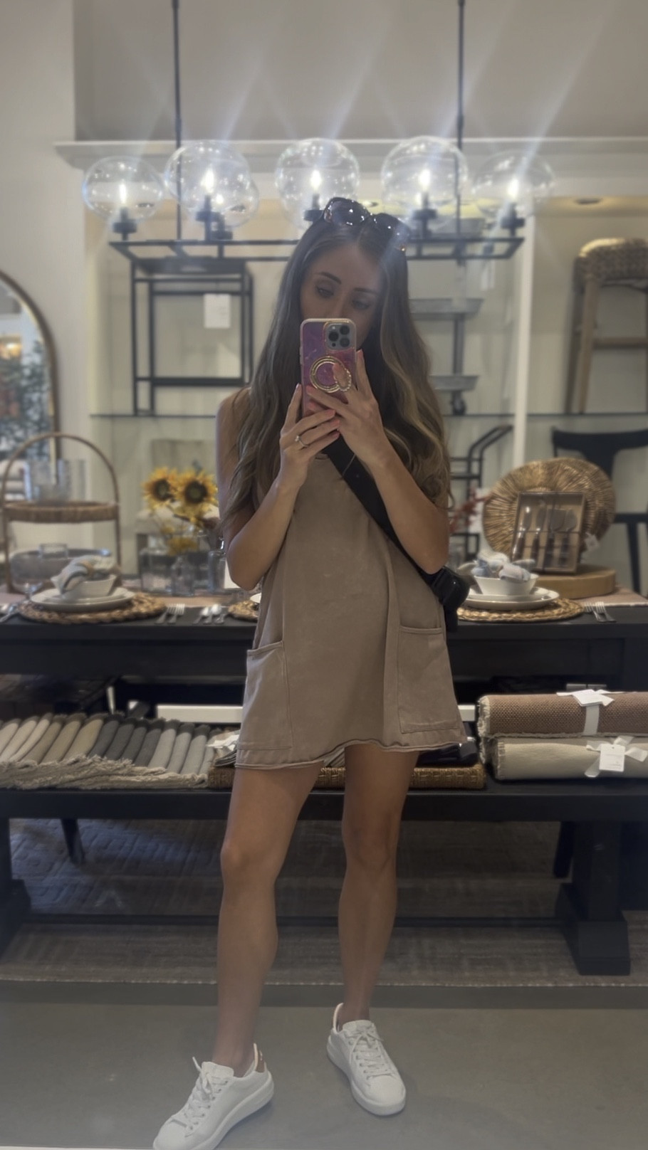 Comfiest errand outfit. The dress has built in shorts! 

#LTKbump #LTKunder100 #LTKstyletip