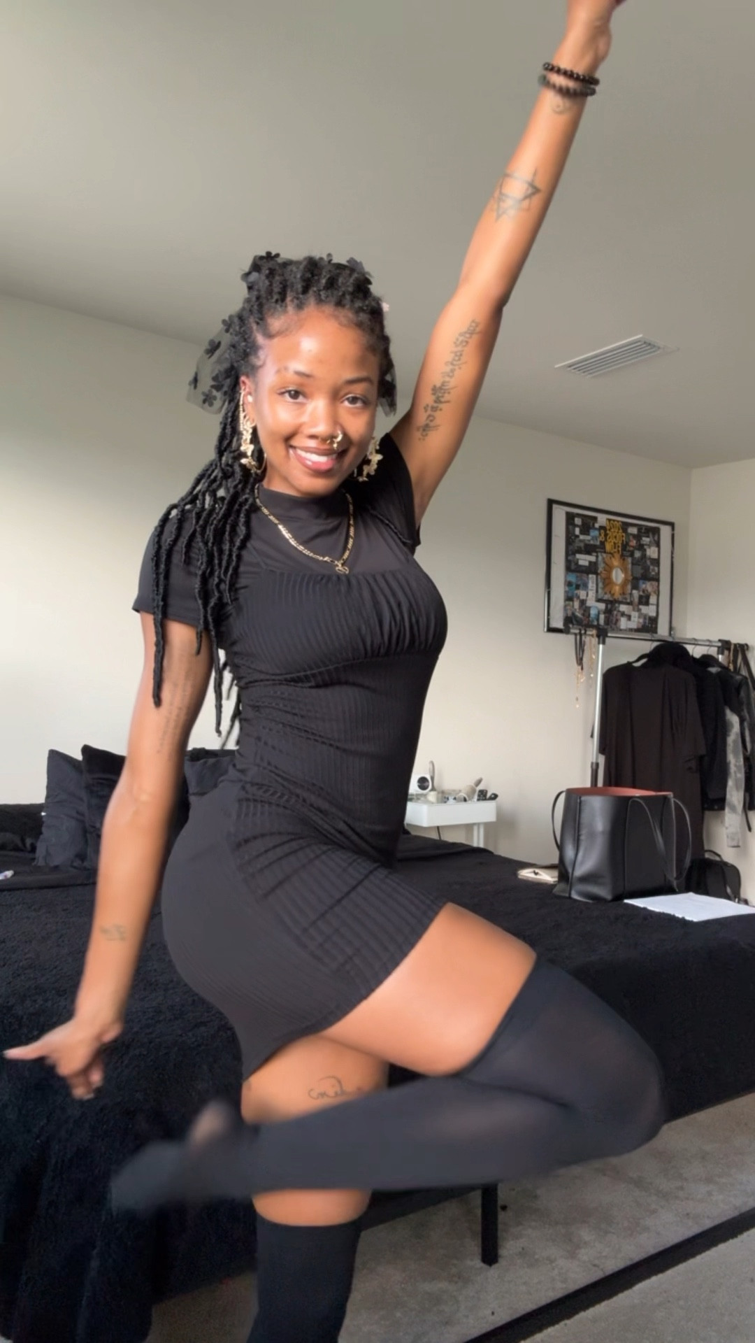 I swear working fun home is 10x better when you look how you want to feel. In my case • a baddie ✨

Increase your productivity with a fit that is true to your essence and energy. This always works for me 🖤

I can’t tag the dress and top as it’s from the nova but I can the accessories 🫶🏽

#LTKFindsUnder100 #LTKWorkwear #LTKStyleTip