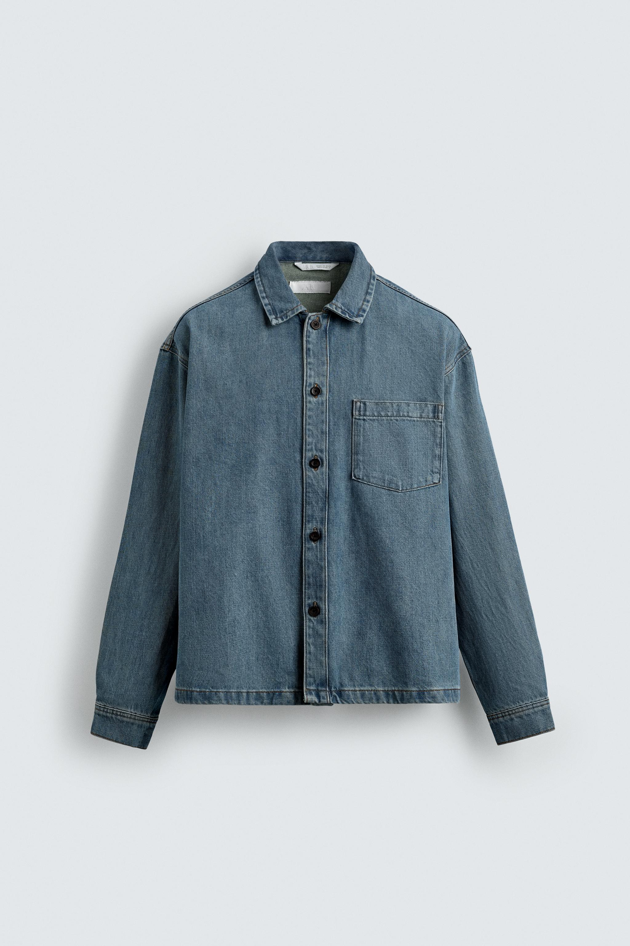 BOXY FIT DENIM SHIRT | Zara US
