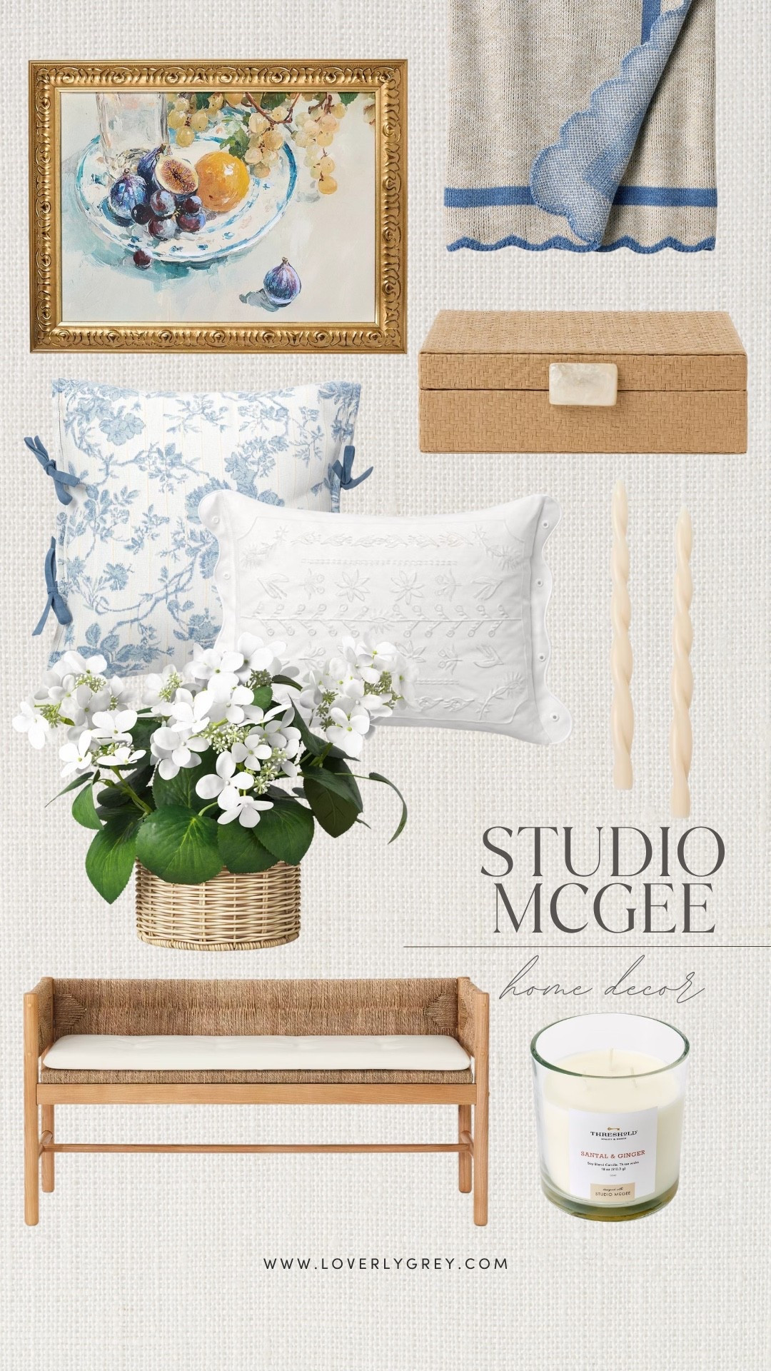 This look feels like a fresh spring/summer update for any room. I love the mix of classic patterns, natural textures, and soft blue accents layered in! Can’t believe all of these pieces are from Target!

#LTKHome #LTKSeasonal