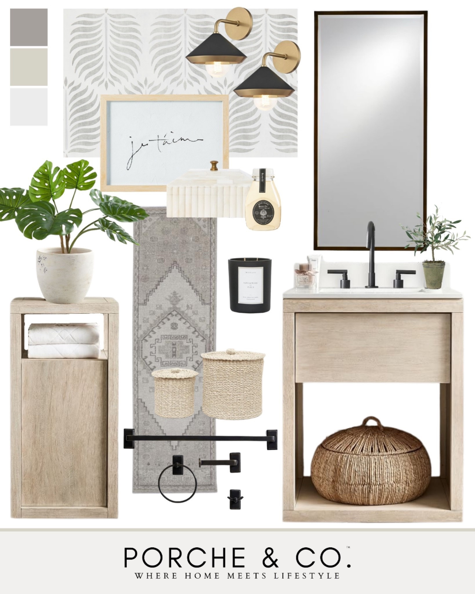 Bathroom mood board, bathroom inspo, neutral bathroom, powder bathroom inspo, powder bath design 

#LTKhome #LTKstyletip #LTKsalealert