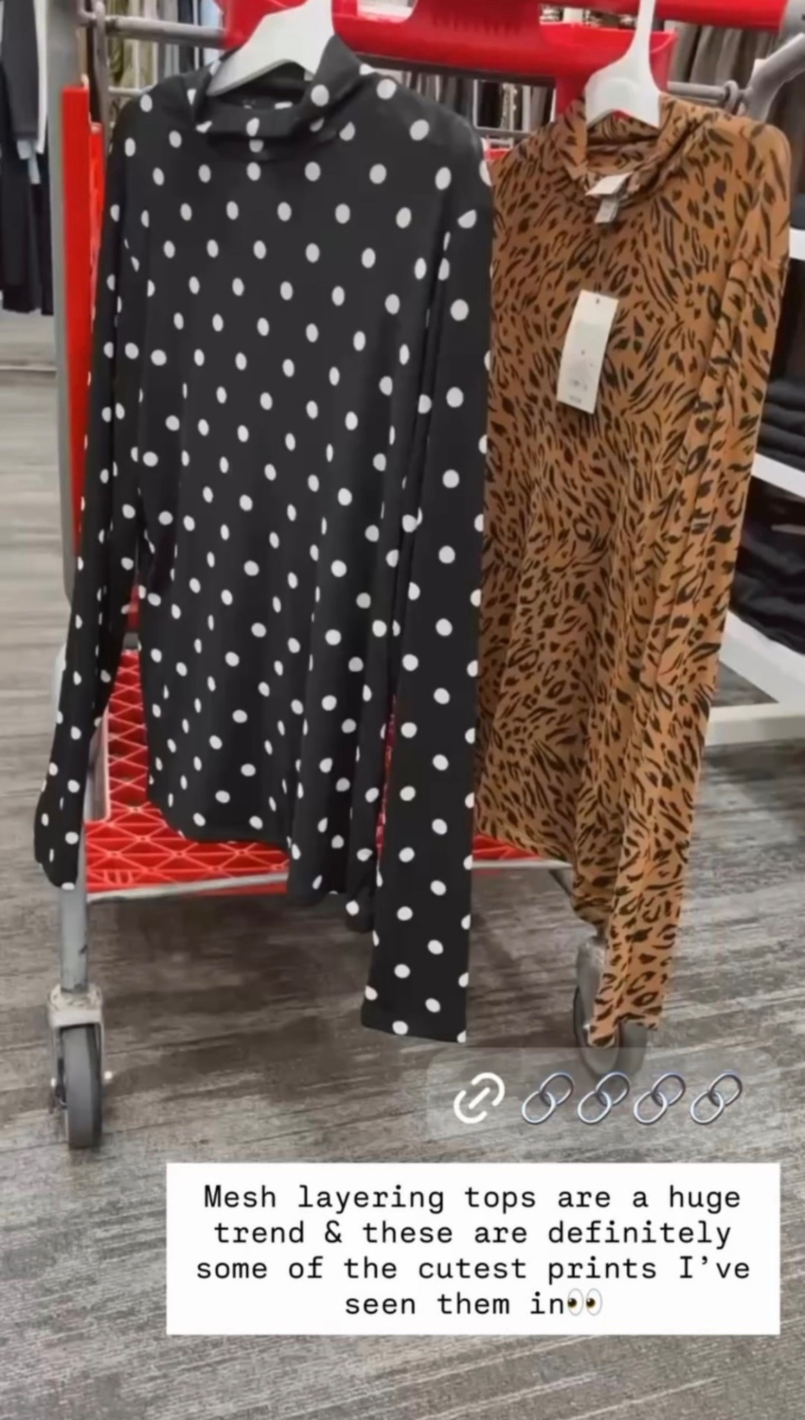 🤍 Mesh layering tops are a huge trend & these are definitely some of the cutest prints I’ve seen them in👀