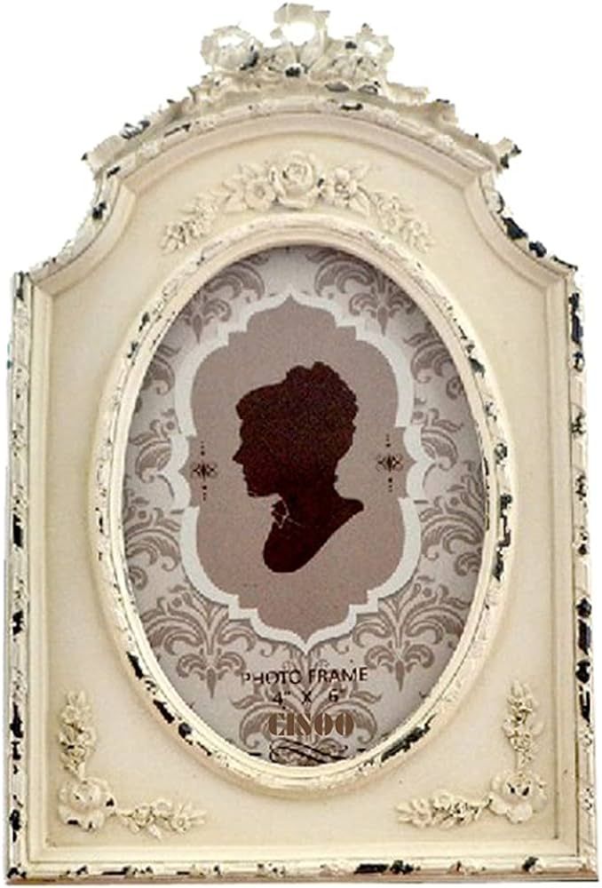 CISOO Antique Picture Frame 4x6 Vintage Photo Frame Table Top Display and Wall Hanging Home Decor... | Amazon (US)