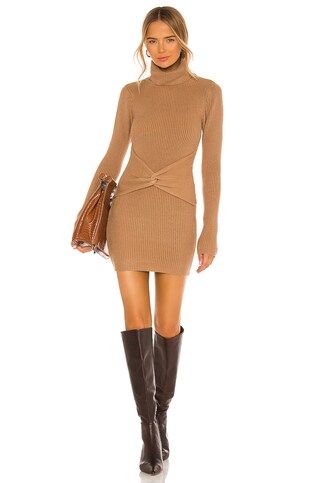 Lovers + Friends Tess Mini Dress in Taupe from Revolve.com | Revolve Clothing (Global)