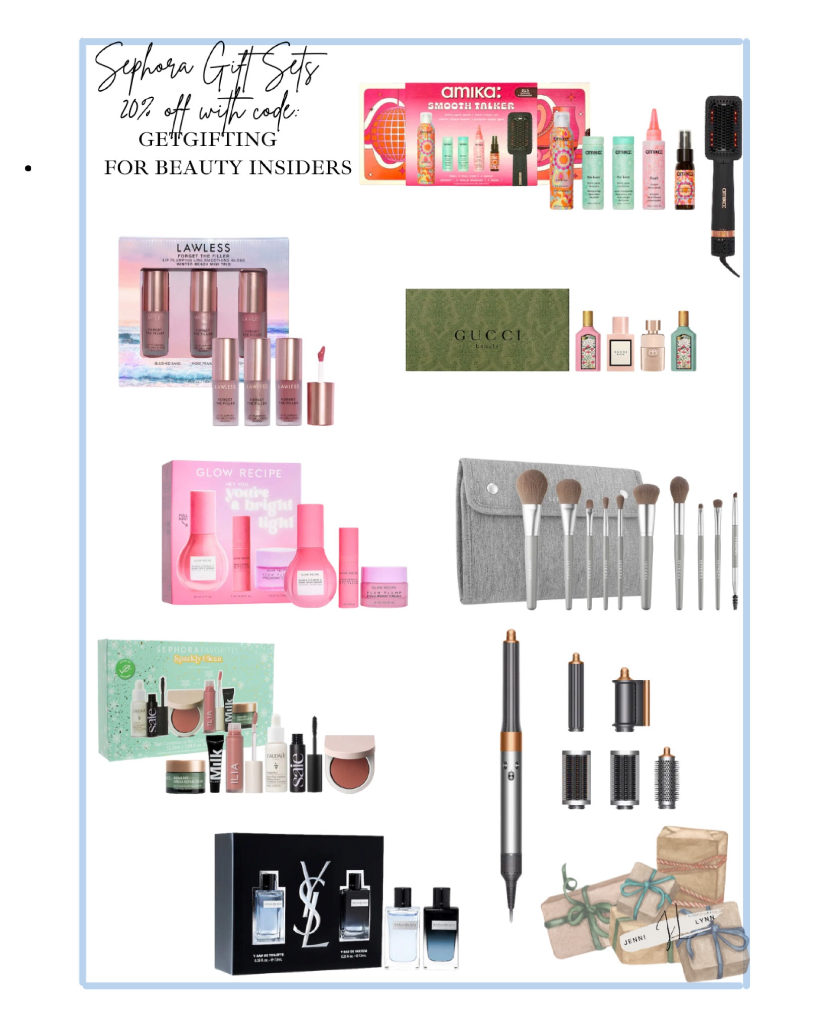 Sephora gift sets; beauty; hair sets; Dyson 
20%off with code for beauty insiders 

#LTKbeauty #LTKHoliday #LTKGiftGuide