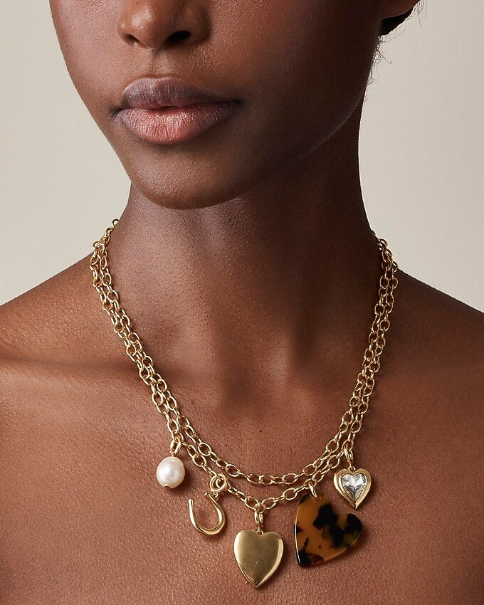 Heart charm necklace | J. Crew US