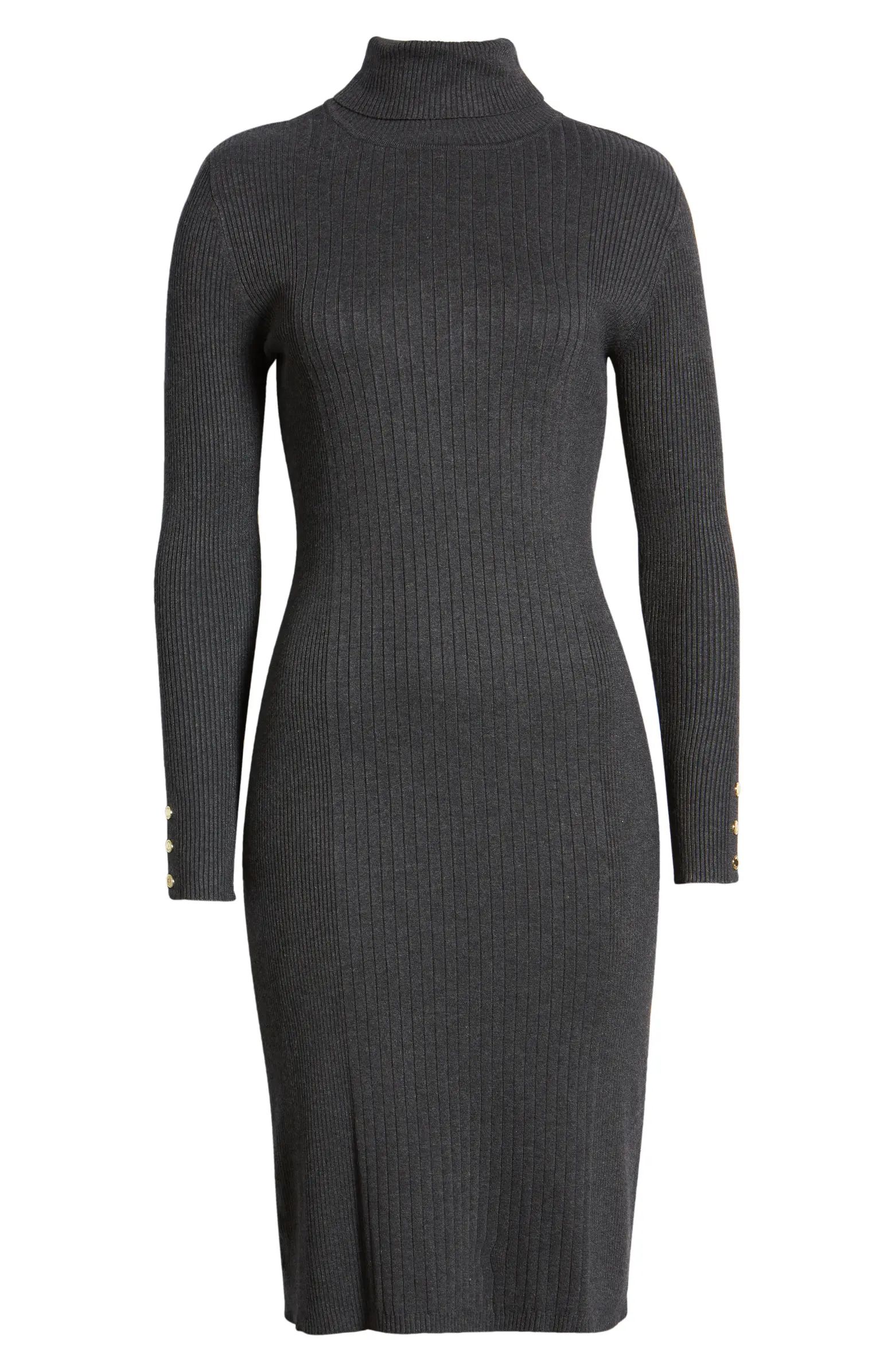 Anne Klein Long Sleeve Turtleneck Sweater Dress | Nordstrom | Nordstrom