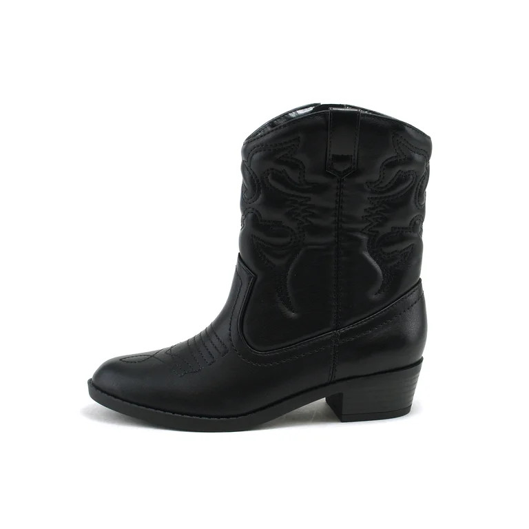 SODA RENO-2 Kids/Girls/Children Western Cowboy Stitched Pointe Toe Low Heel Ankle Mid Shaft Fashi... | Walmart (US)
