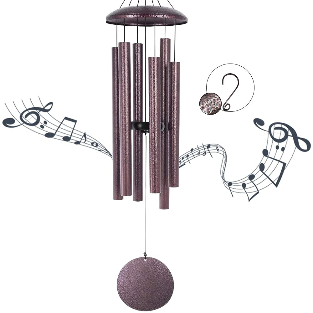 ASTARIN Wind Chimes Deep Tone, 36 Inch Large Metal Wind Chimes Outdoor Large Deep Tone with 6 Metal  | Amazon (US)