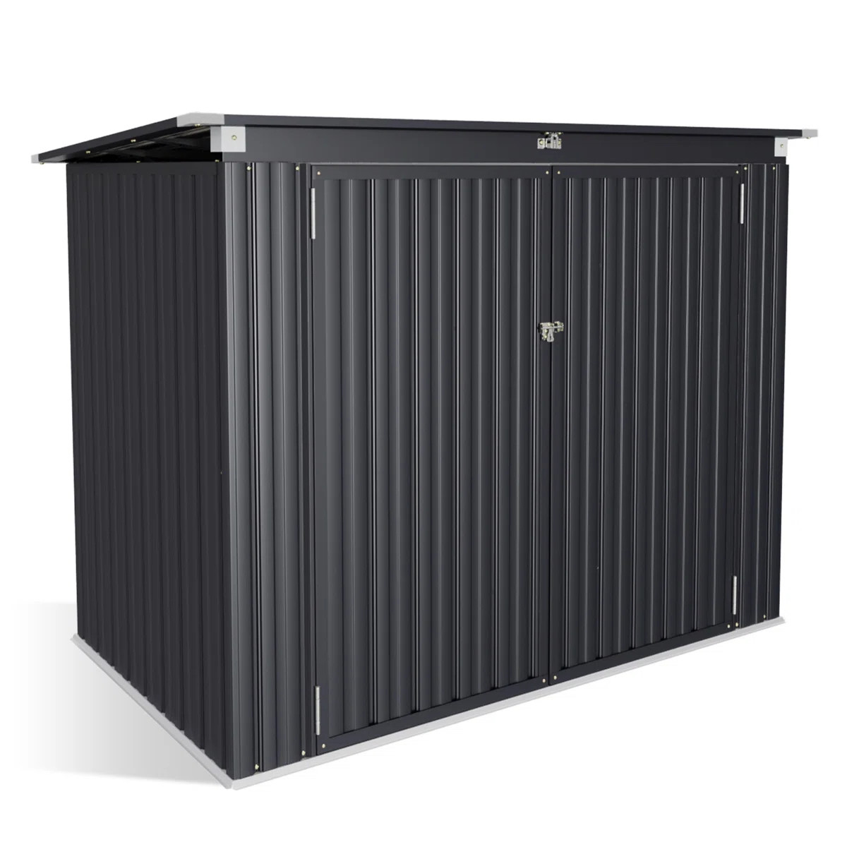 Storage Shed 3.3 X 5.6 Ft Metal Trash Shed Waterproof Outside Storage | Wayfair North America