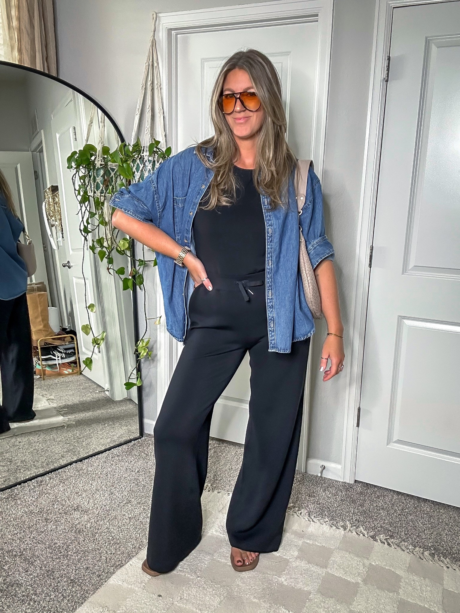 Spanx sale! Even regular priced items (2 items = 15% off) 
Wearing a medium tall jumpsuit 

#LTKOver40 #LTKTall #LTKSaleAlert