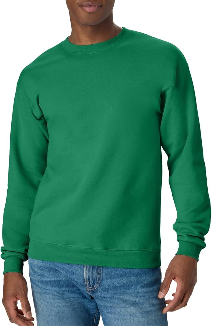 Hanes Men's Sweatshirt, EcoSmart Fleece Crewneck Sweatshirt, Big & Tall Available, 1 or 2-Pack | Amazon (US)