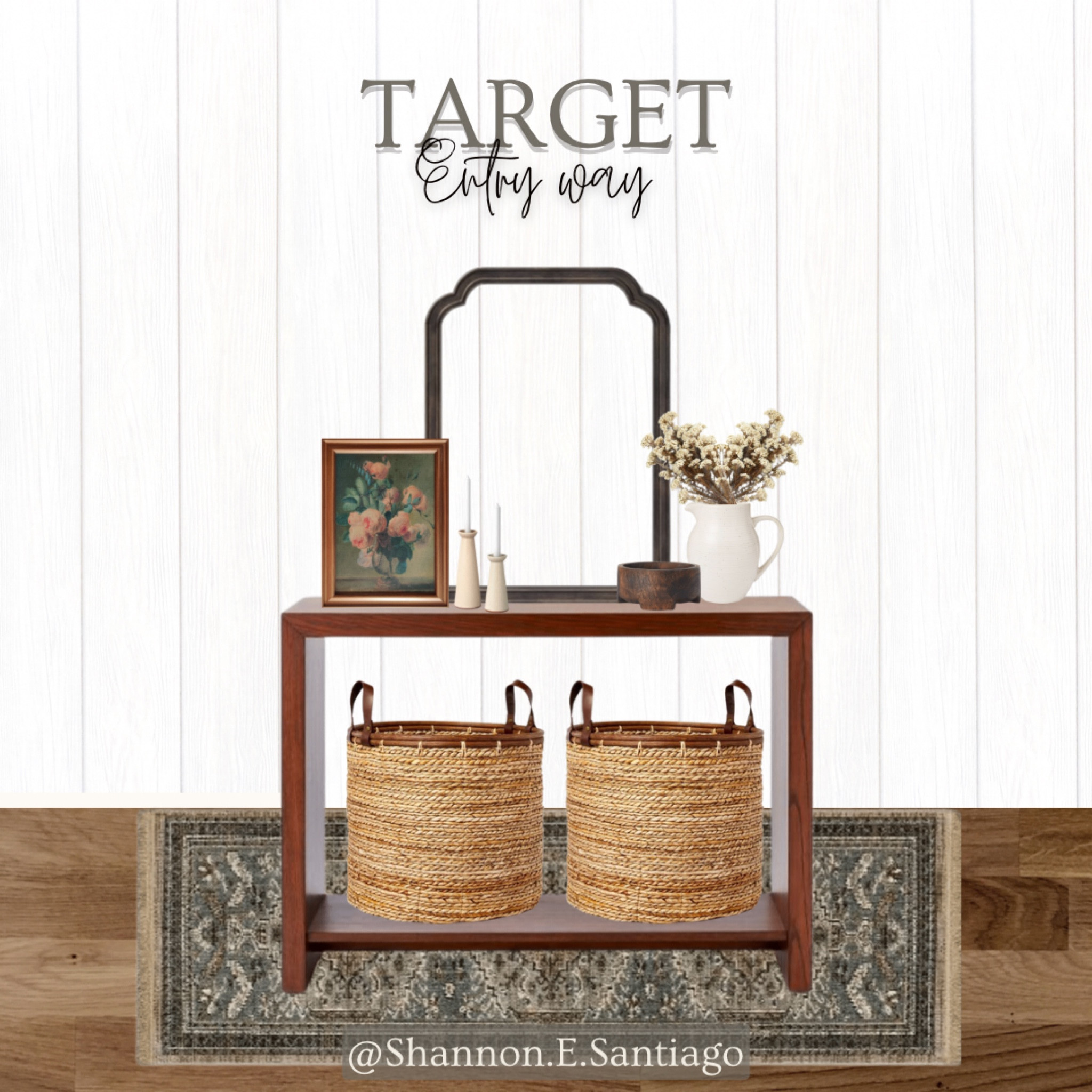 Vintage Modern Target entry way #onestoremoodboard

#LTKhome #LTKsalealert #LTKunder50