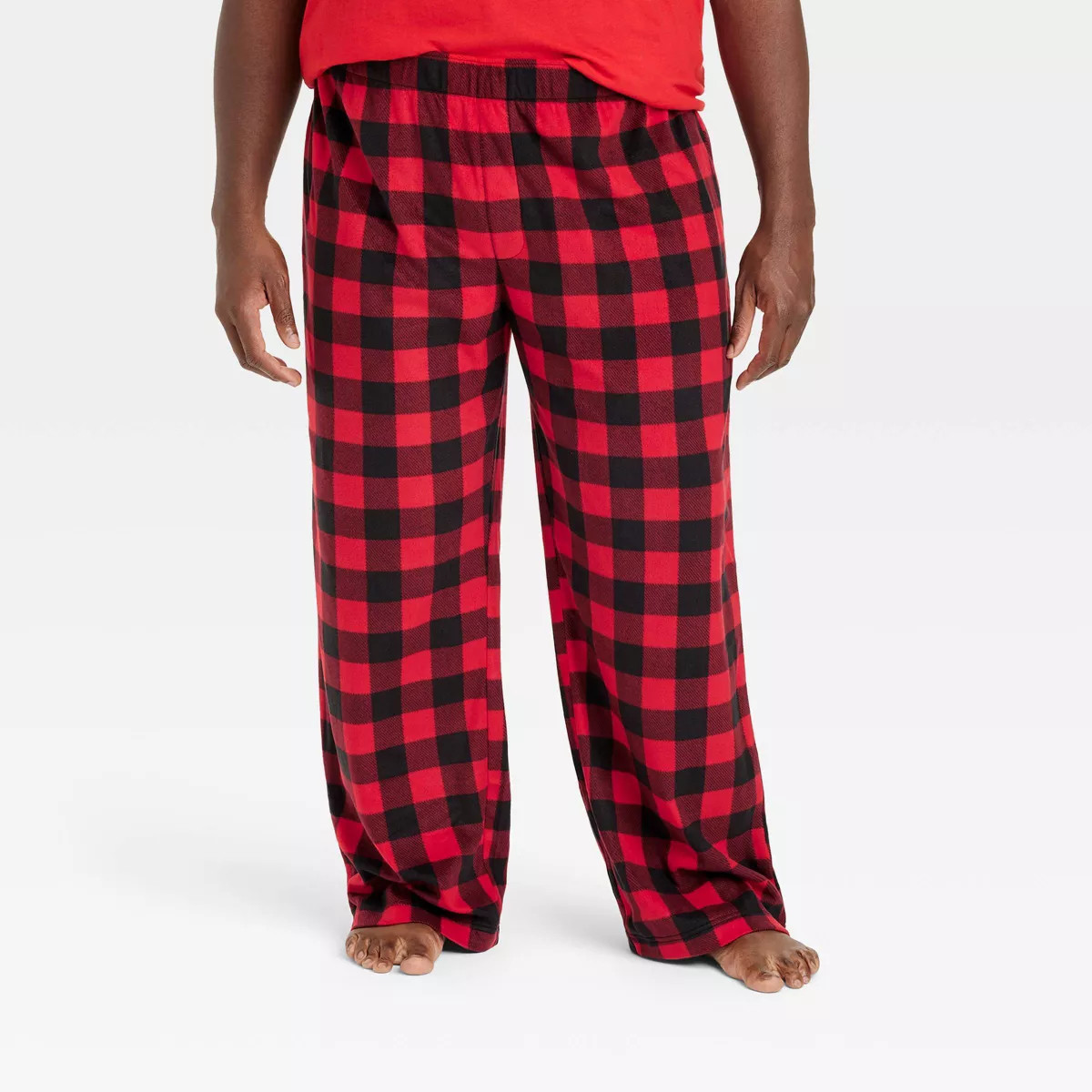 Men's Buffalo Check Microfleece Holiday Matching Family Pajama Pants - Wondershop™ | Target
