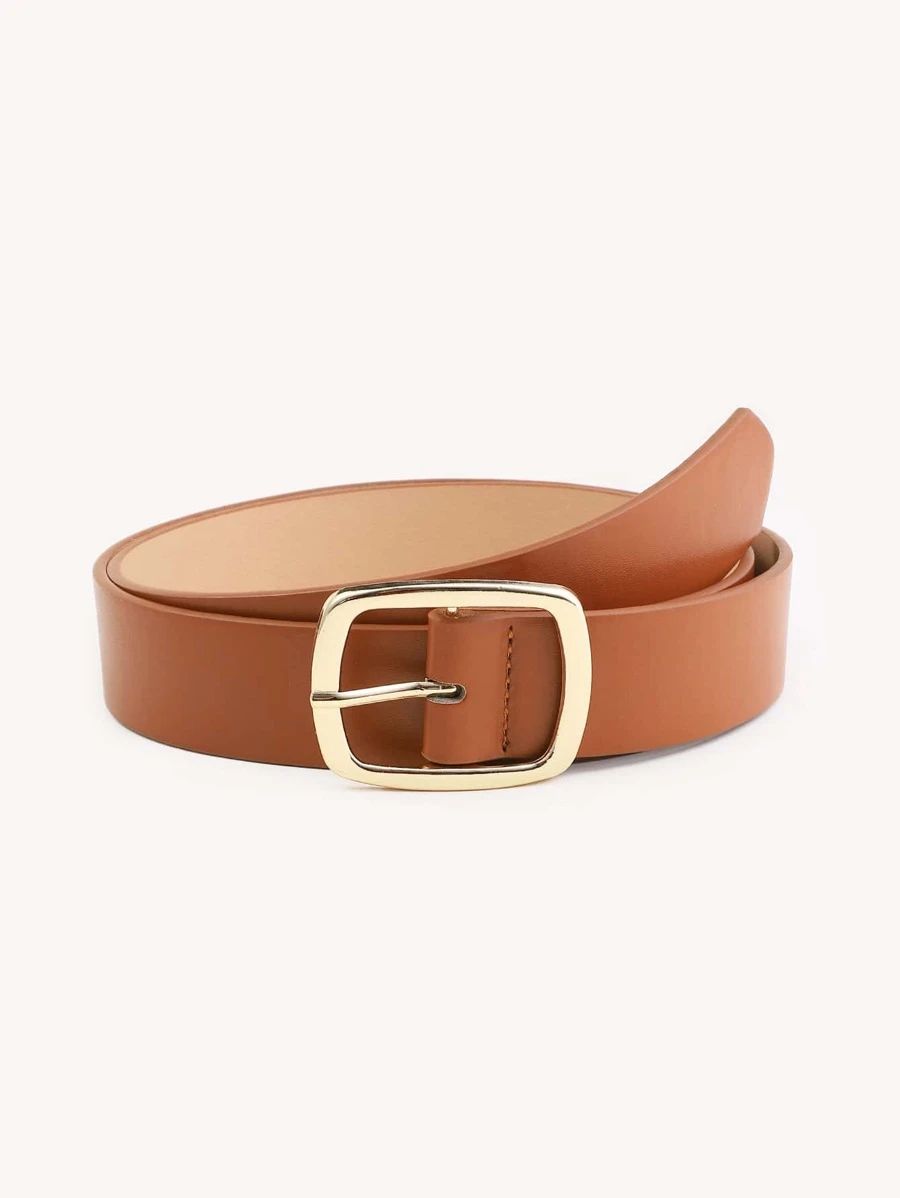 Solid Square Buckle Belt SKU: sc2212050539110372(7 Reviews)$3.00Make 4 payments of $0.75 $2.85Joi... | SHEIN