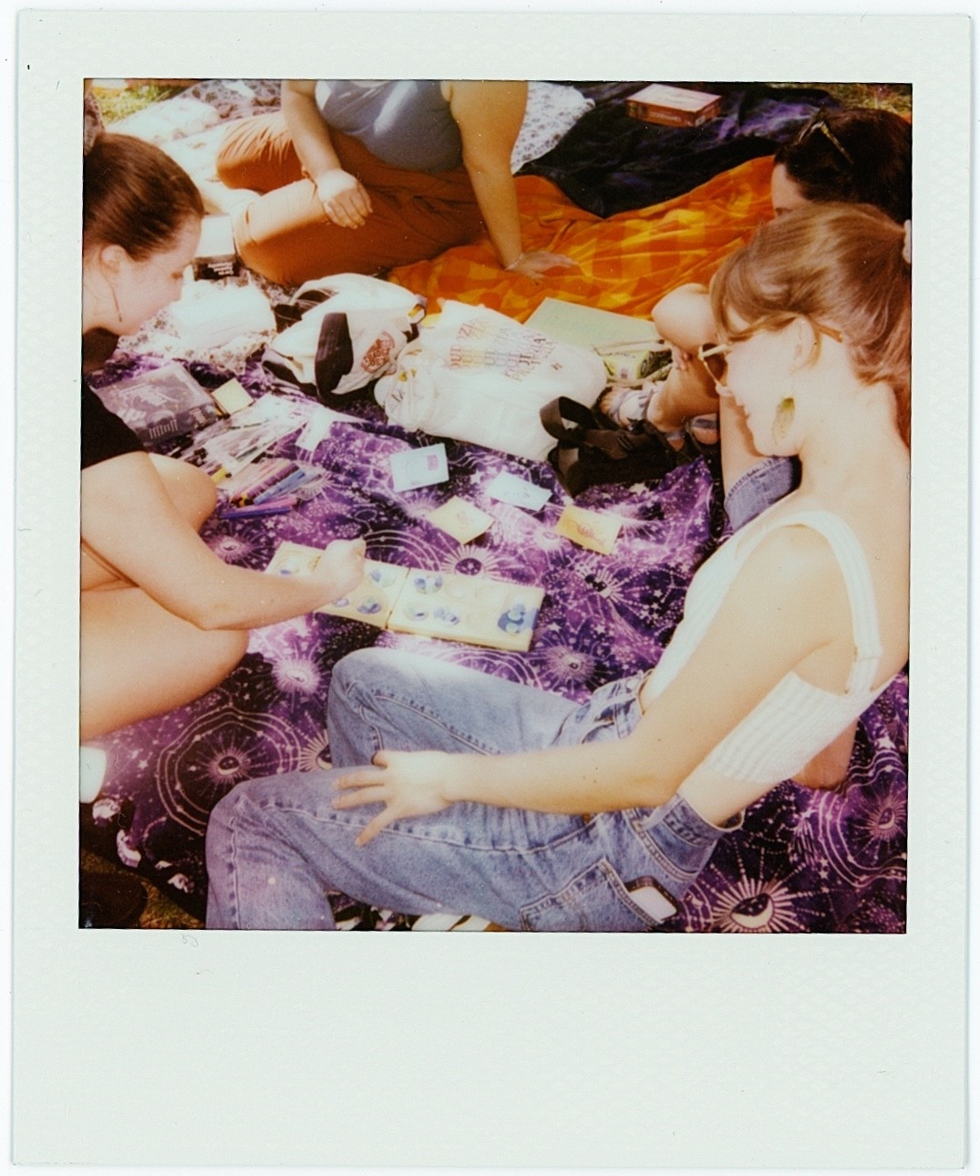 PEAK SUMMER - Most Wholesome Park Scene filled with games, doodles, connection & all captured on Genuine Polaroid Film!! 