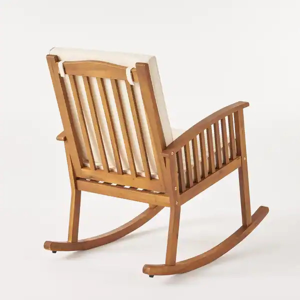 Casa Acacia Wood Rocking Chairs (Set of 2) by Christopher Knight Home | Bed Bath & Beyond