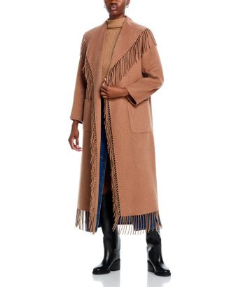 SIMKHAI Carrie Fringe Coat  | Bloomingdale's Women | Bloomingdale's (UK)