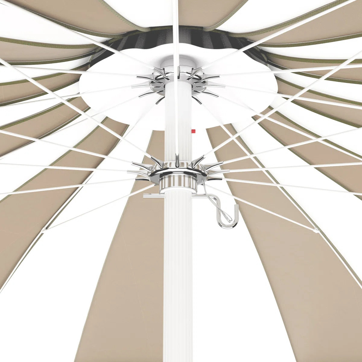 8.5' Sunbrella\u00ae Two-Tone Pagoda Umbrella | Wayfair North America