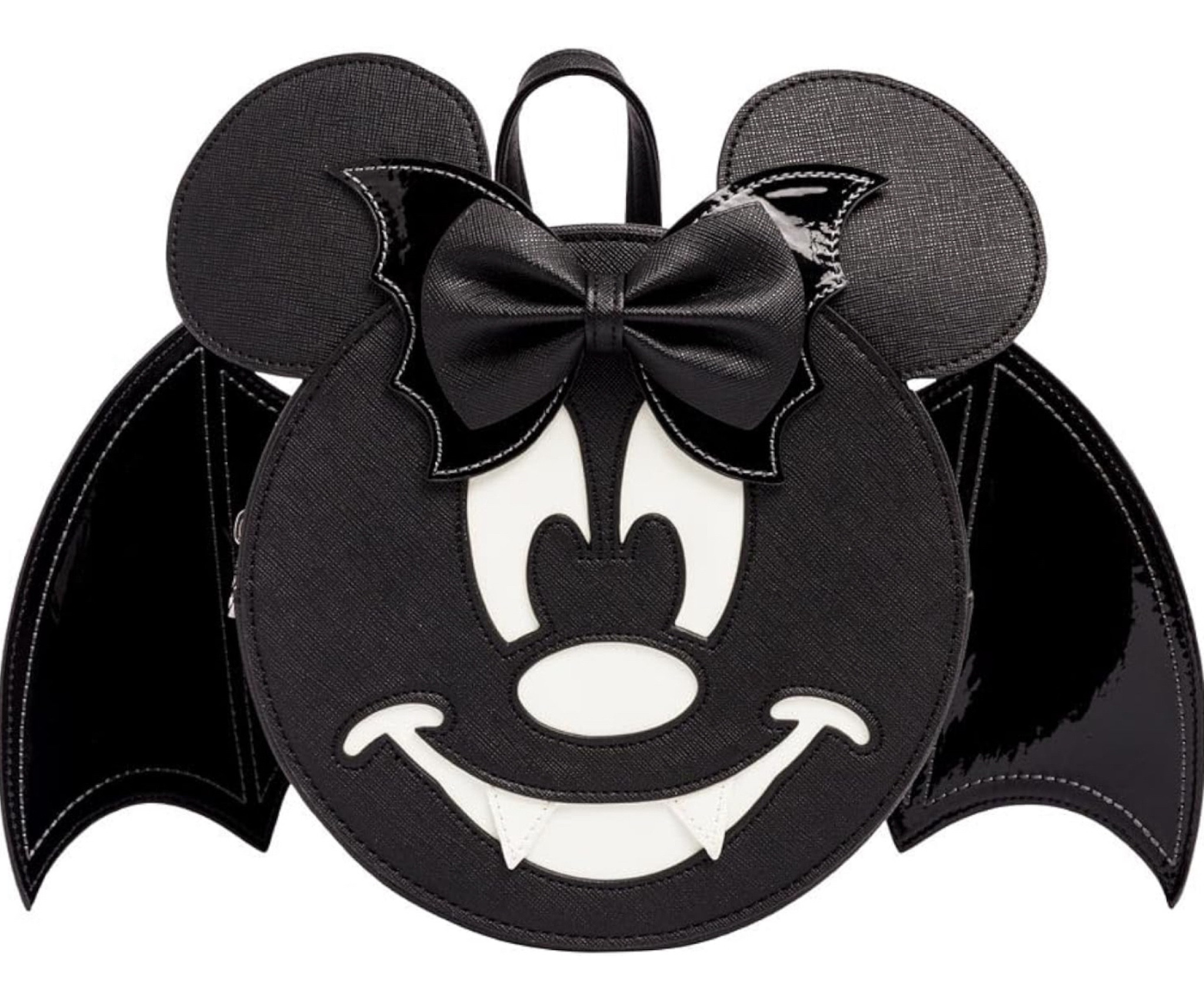 Loungefly X LASR Exclusive Disney Minnie Bat Convertible Mini Backpack - Fashion Cosplay Disneybound Cute Backpack mickeys not so scary Halloween party 

#LTKTravel #LTKSeasonal #LTKFamily