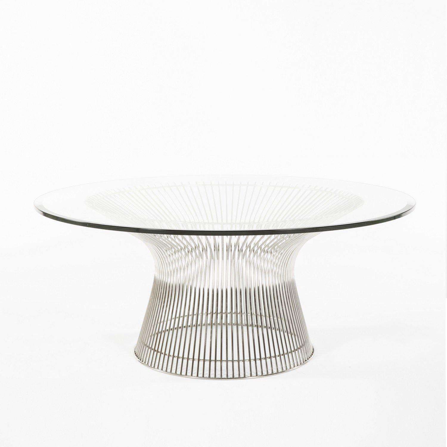 Mid Century Platner Coffee Table - Polished Steel | France and Son