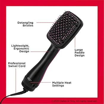 REVLON One-Step Hair Dryer and Styler | Detangle, Dry, and Smooth Hair, (Black) | Amazon (US)