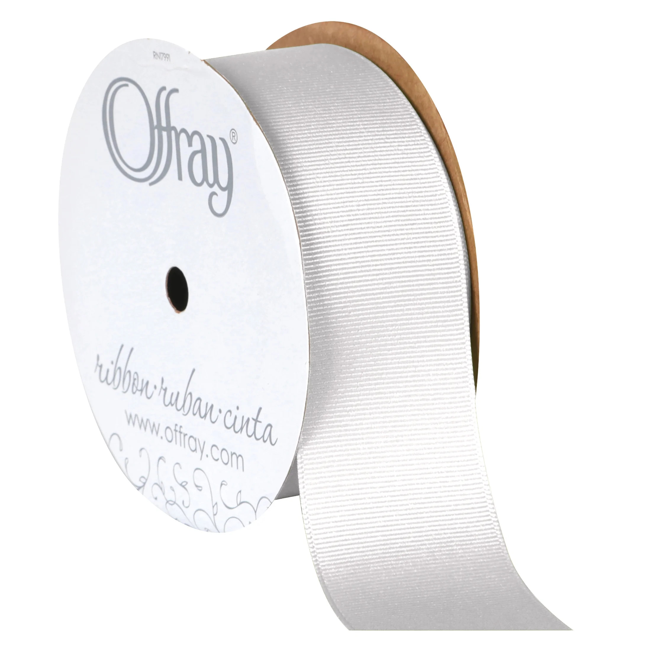 Offray Ribbon, White 1 1/2 inch Grosgrain Polyester Ribbon for Sewing, Crafts, and Gifting, 12 fe... | Walmart (US)