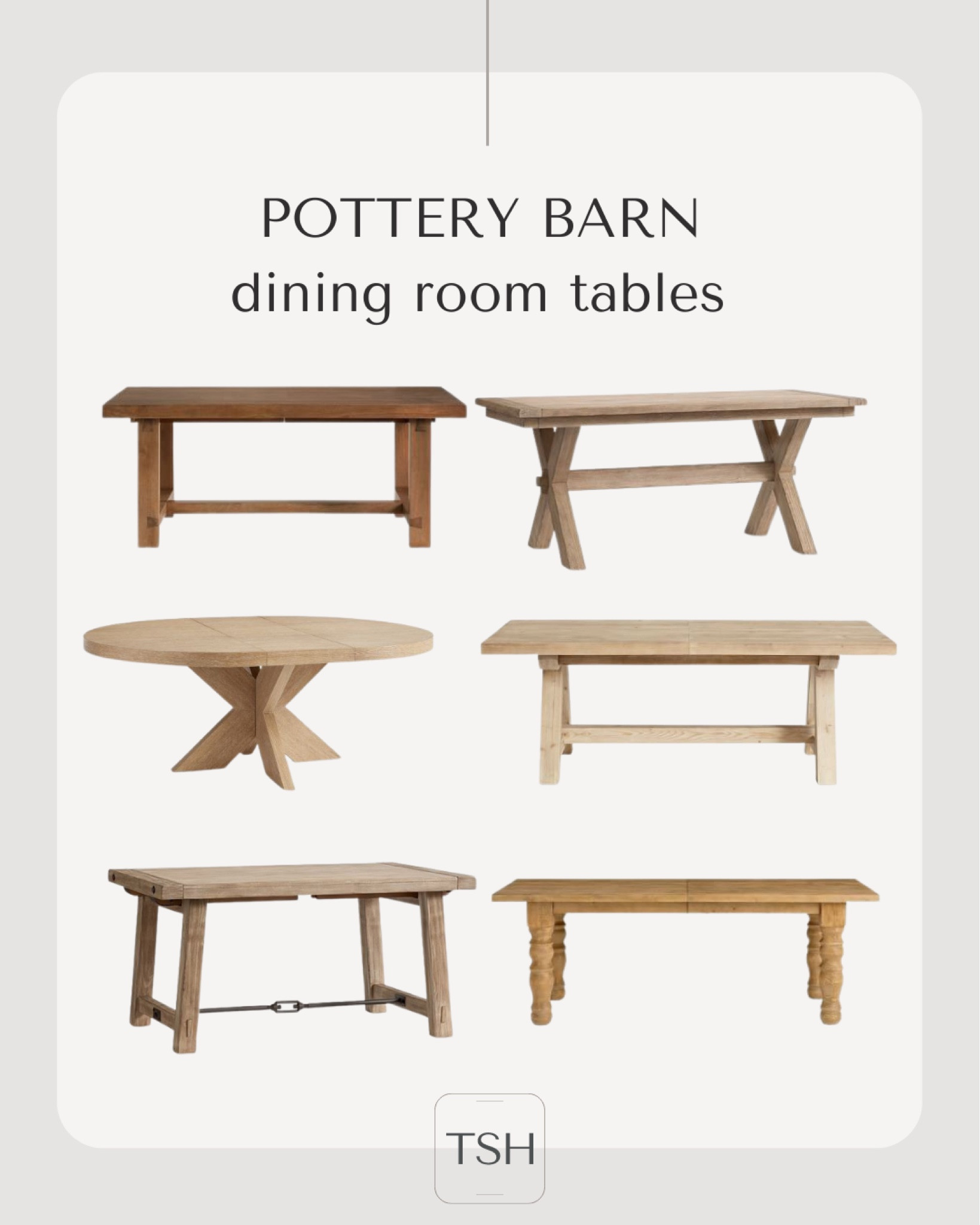 Pottery Barn dining room tables I’m loving!
Dining room
Home decor 
Dining nook tables


#LTKhome #LTKstyletip #LTKSeasonal