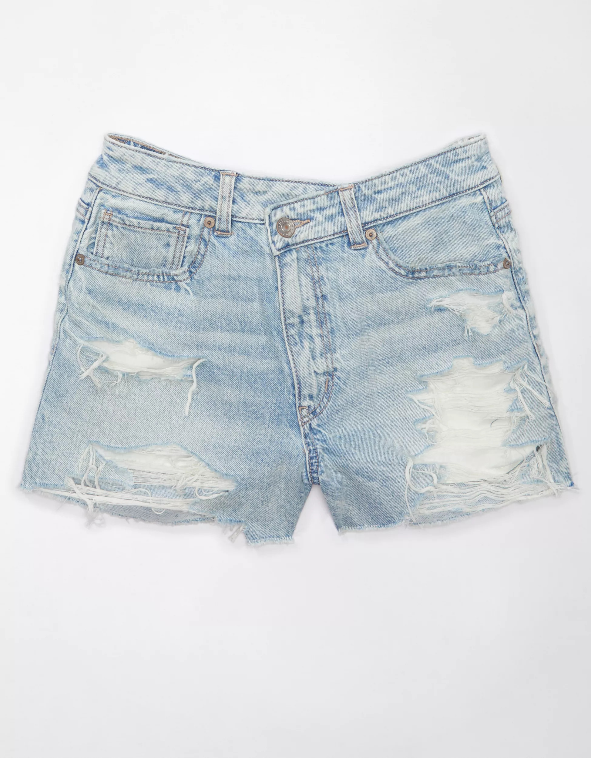 AE Strigid Denim Mom Short | American Eagle Outfitters (US & CA)