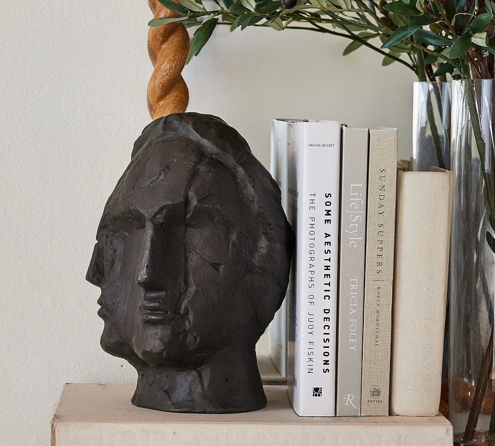 Bronze Two-Faced Sculpture | Pottery Barn (US)