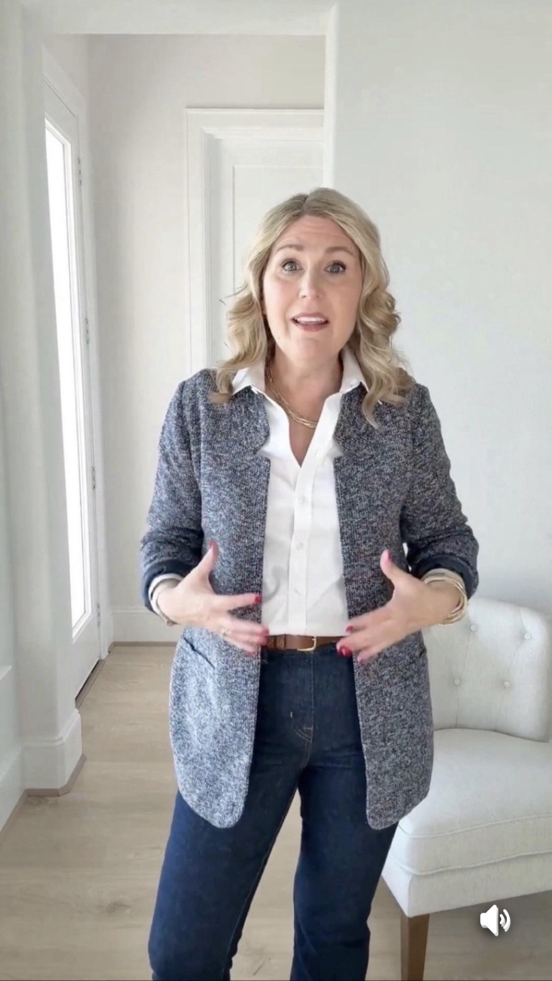 Blazer runs true to size. It has some stretch to it. It is fully lined. Love this piece from @Soft Surroundings. ♥️
White button up shirt runs true to size. It’s the classic fit. Almost covers the bum. ♥️
Absolutely LOVE my denim jeans from @Spanx. ♥️

My @Spanx discount code: CINDYXSPANX

#LTKWatchNow #LTKStyleTip #LTKShoeCrush #LTKFindsUnder100

#LTKSeasonal #LTKootd #LTKPlusSize #LTKTravel #LTKMidsize #LTKPetite #LTKSaleAlert #LTKOver40 #LTKWorkwear