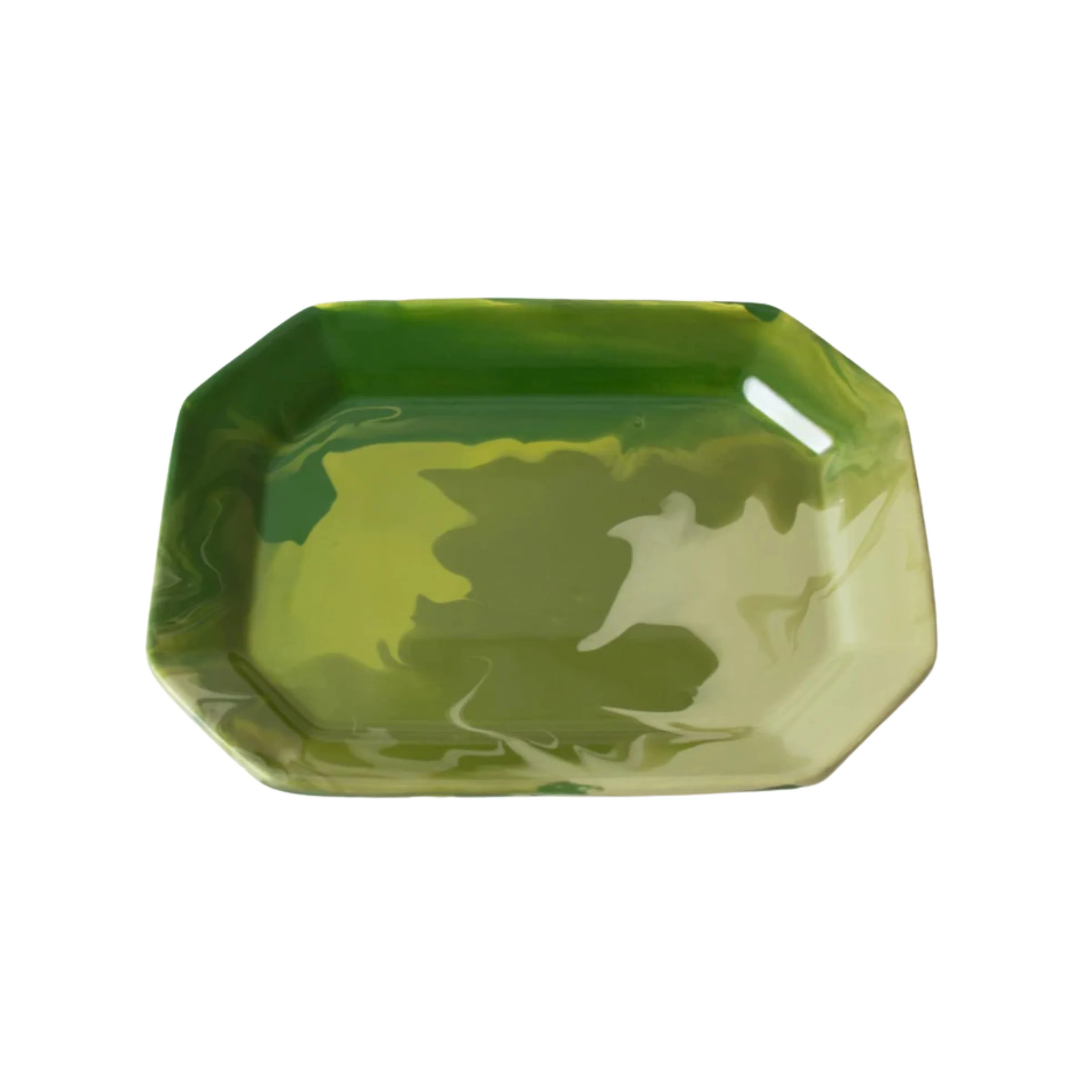 Paul Schneider Handmade Ceramic Tray, Green Geode | Paloma & Co.