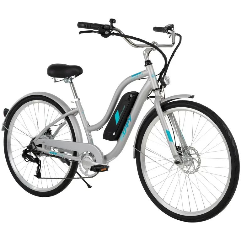 Huffy Everett 27.5" Women’s Comfort Electric Bike, Grey - Walmart.com | Walmart (US)