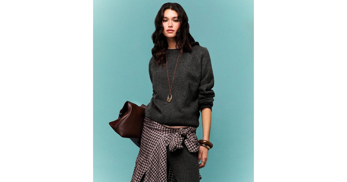 Dark Grey Crew Neck Midweight Knit Jumper | New Look | New Look (UK)